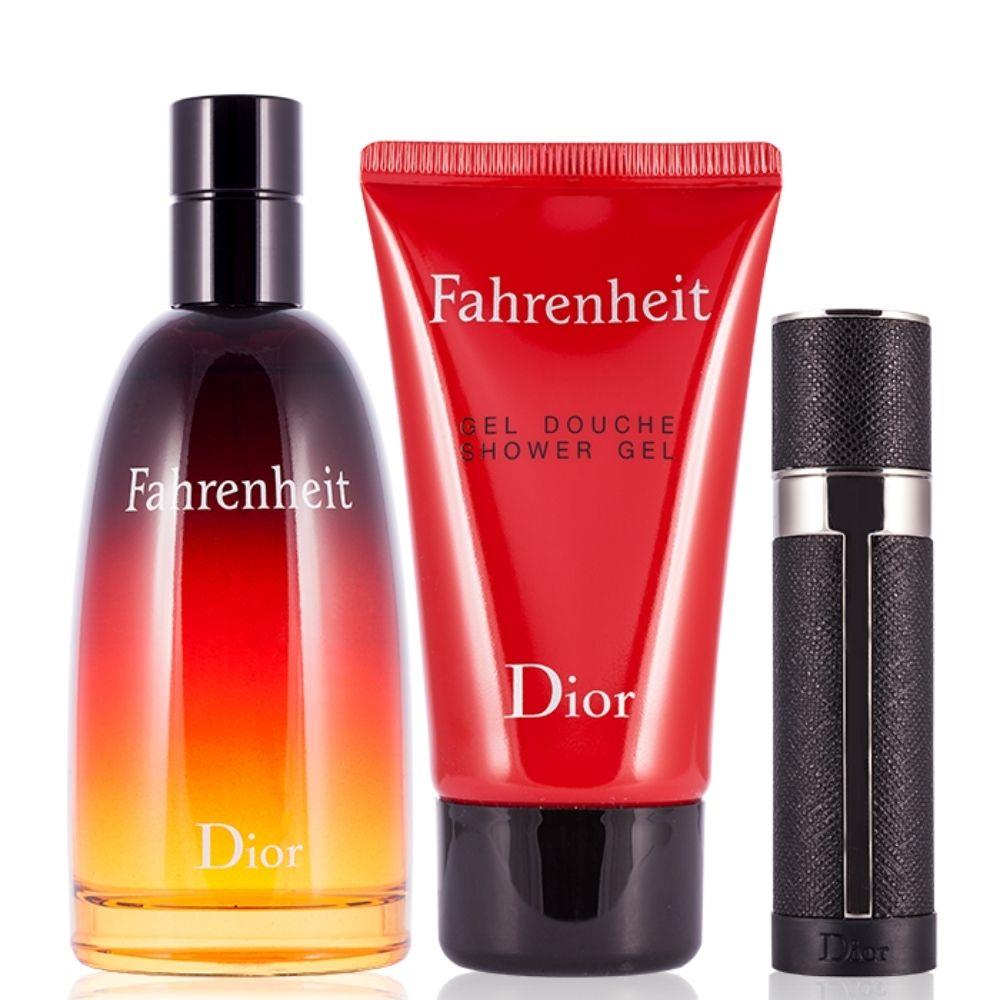 Christian Dior Fahrenheit Edt 100 ml + Shower Gel 50 ml + Seyahat Sprey EDT 10 ml Erkek Parfüm Seti