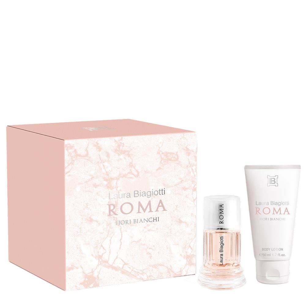 Laura Biagiotti Roma Fiori Bianci EDT 25 ml + Body Lotion 50 ml Kadın Parfüm Setia