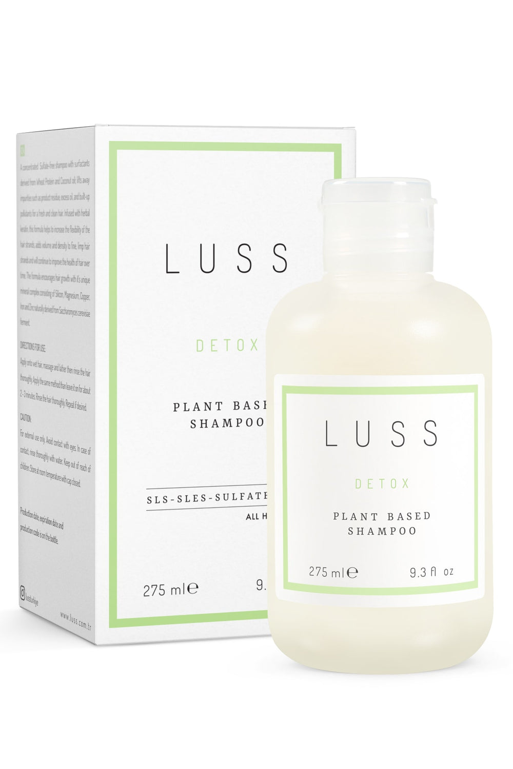 Luss Detox Plant Based Shampoo Sls-sles Sulfate 275 ml Free Şampuan