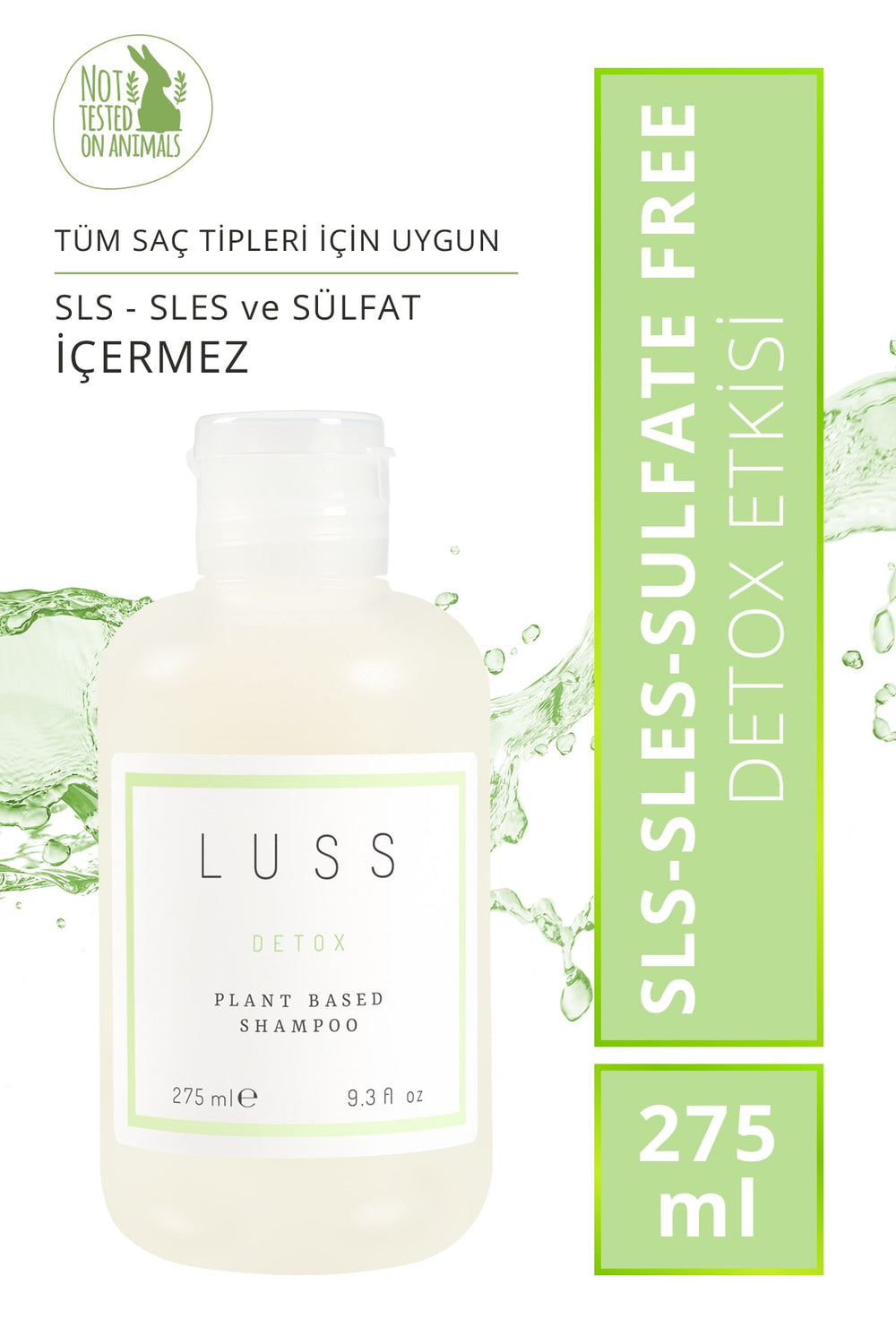Luss Detox Plant Based Shampoo Sls-sles Sulfate 275 ml Free Şampuan