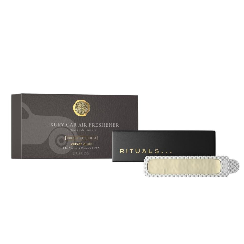 Rituals Velvet Oudh Holder + 2 x Refills 3g Luxury Car Air Freshener