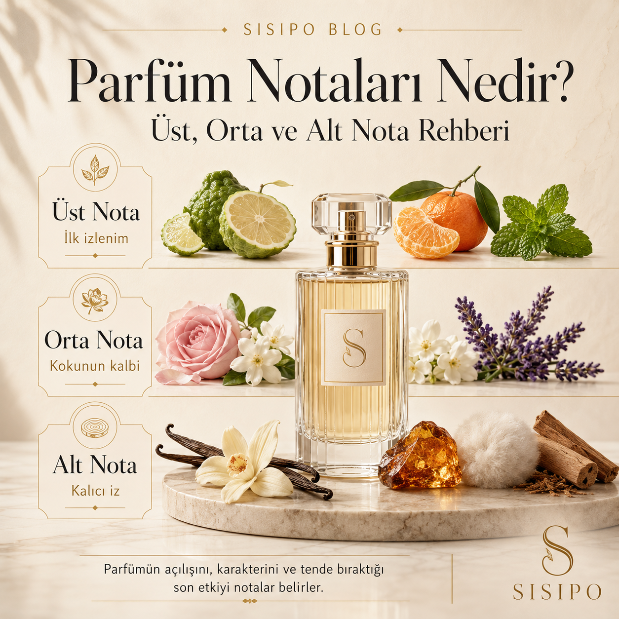 Parfüm Notaları Nedir? Üst, Orta ve Alt Nota Rehberi