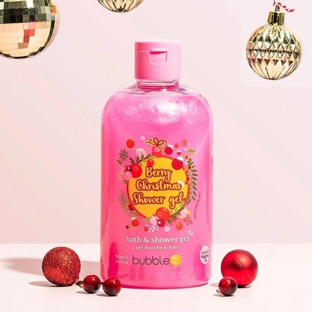Bubble T Berry Christmas Bath &amp; Shower Gel 500 ml Duş Jeli