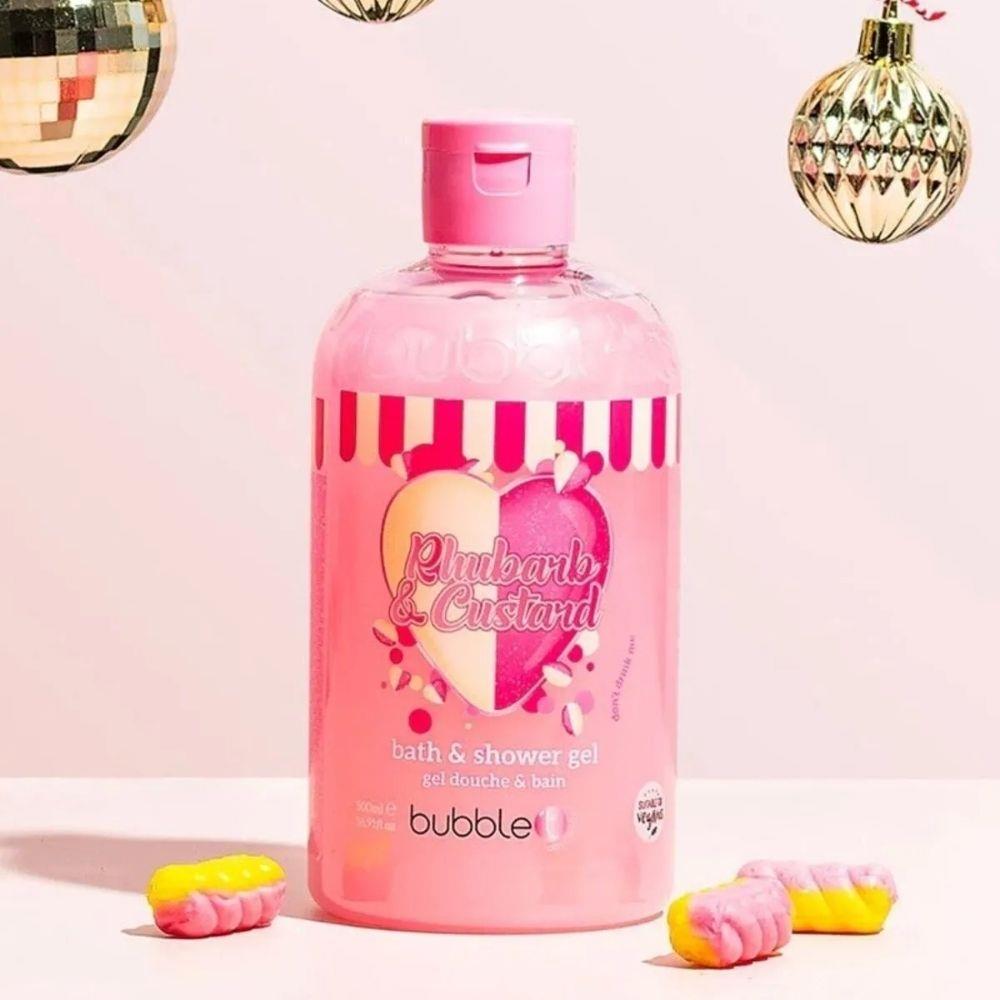 Bubble T Rhubab &amp; Custard Bath &amp; Shower Gel 500 ml Duş Jeli