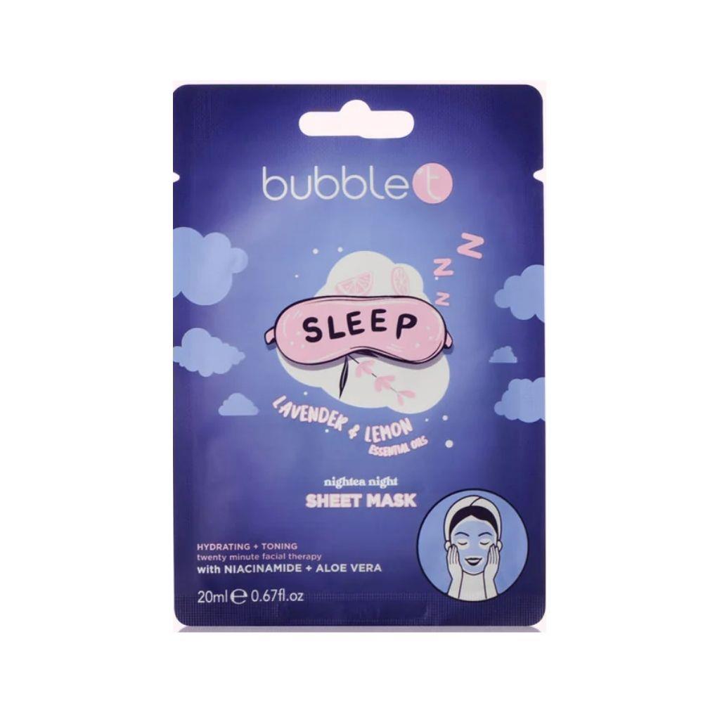 Bubble T Sleep Lavender &amp; Lemon Sheet Masks 20 ml Yüz Maskesi