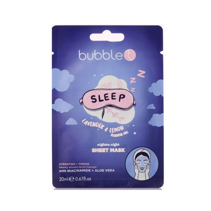 Bubble T Sleep Lavender &amp; Lemon Sheet Masks 20 ml Yüz Maskesi