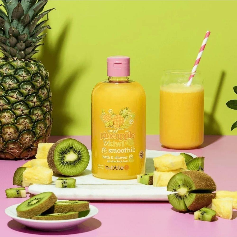 Bubble T Tangy Pineapple Kivi Smoothie Bath &amp; Shower Gel 500 ml Duş Jeli