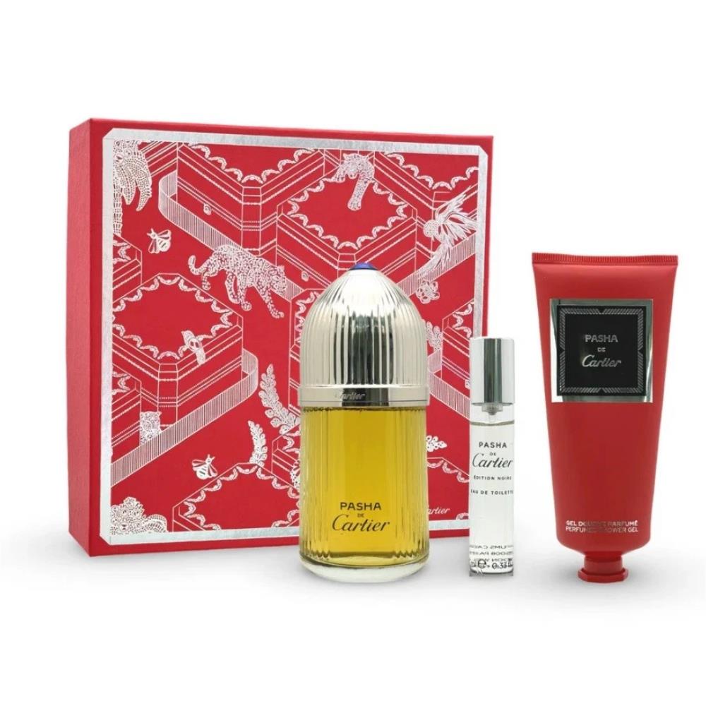 Cartier Pasha EDP 100 ml + EDT 10 ml + 100 ml Body Lotion Erkek Parfüm Seti