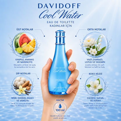Davidoff Cool Water EDT 100 ml Kadın Parfümü