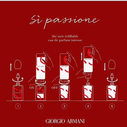 Giorgio Armani Si Passione Intense EDP 100 ml Refill Kadın Parfümü