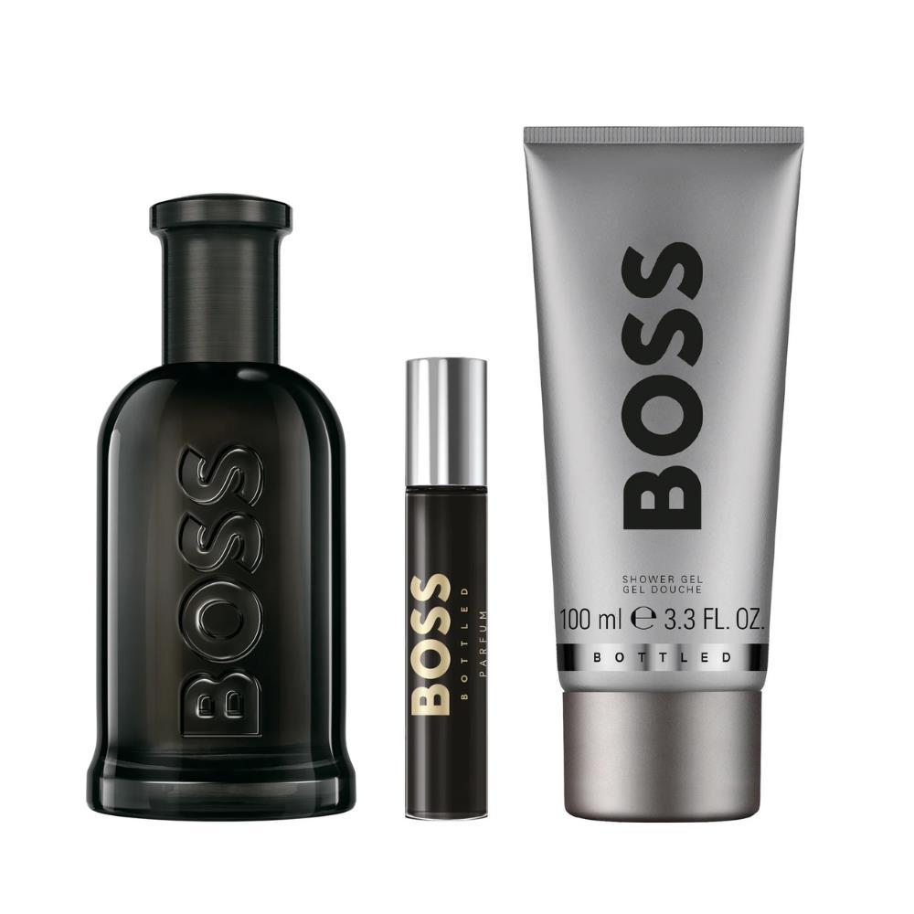 Hugo Boss Bottled Parfum 100 ml + 10 ml + 100 ml Shower Gel Erkak Parfüm Seti