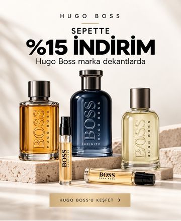 Hugo Boss dekant parfümlerde yüzde 15 indirim