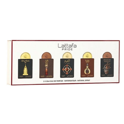Lattafa Pride 5 x 20 ml EDP Gift Set Box 04 Unisex Parfüm Seti