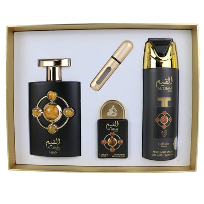 Lattafa Pride Al Qiam Gold EDP 100 ml + EDP 20 ml +  Deodorant 200 ml Unisex Parfüm Seti