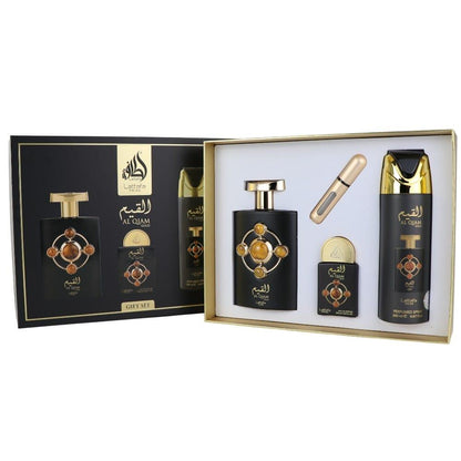 Lattafa Pride Al Qiam Gold EDP 100 ml + EDP 20 ml +  Deodorant 200 ml Unisex Parfüm Seti
