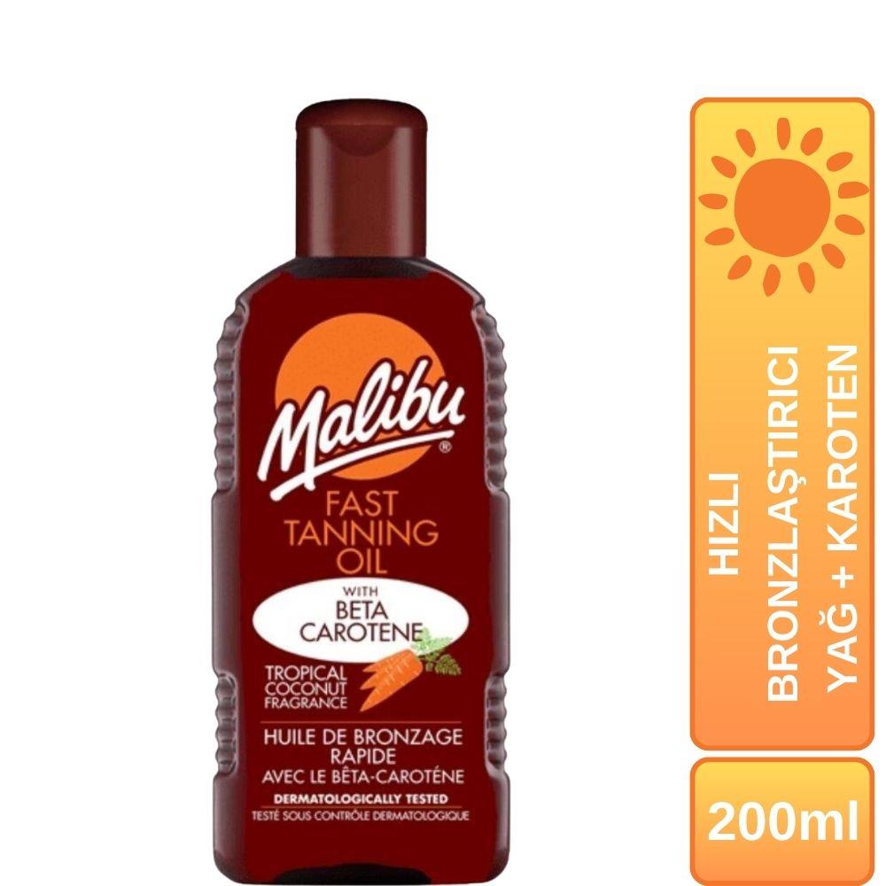 Malibu Güneş Hızlı Bronzlaştırıcı Yağ+Karoten 200ml