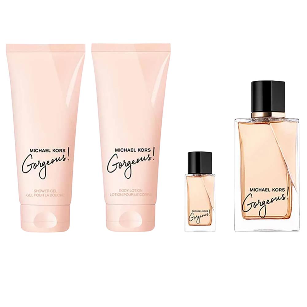 Michael Kors Gorgeous EDP 100 ml + EDP 10 ml + 100 ml Shower Gel + 100 ml Body Lotion Kadın Parfüm Seti