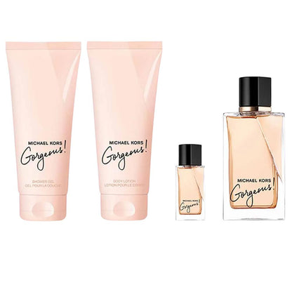 Michael Kors Gorgeous EDP 100 ml + EDP 10 ml + 100 ml Shower Gel + 100 ml Body Lotion Kadın Parfüm Seti