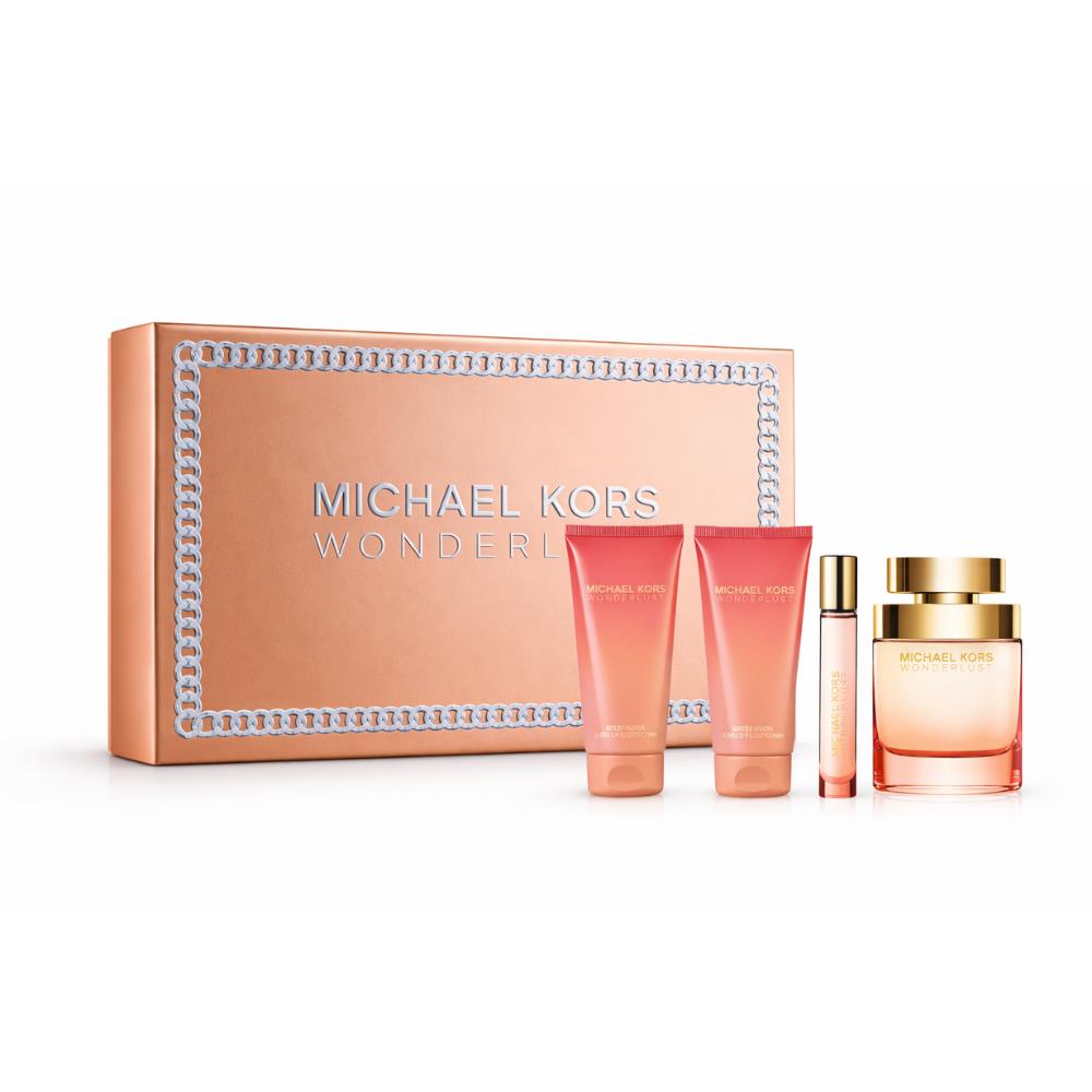 Michael Kors Wonderlust EDP 100 ml + Shower Gel 100 ml + Body Lotion 100 ml + Travel Spray 10 ml Kadın Parfüm Seti
