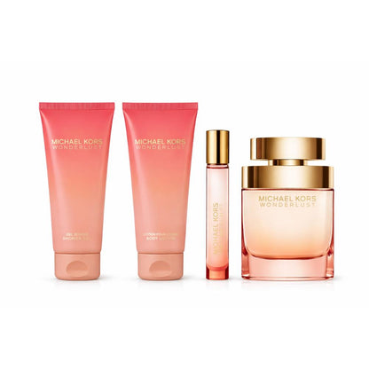 Michael Kors Wonderlust EDP 100 ml + Shower Gel 100 ml + Body Lotion 100 ml + Travel Spray 10 ml Kadın Parfüm Seti