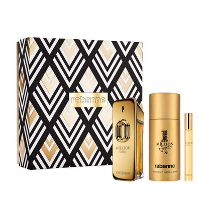 Paco Rabanne Million Gold Intense EDP 100 ml + EDT 10 ml + 150 ml Deo Erkek Parfüm Seti