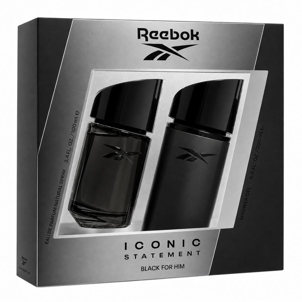 Reebok Iconic Statement Black EDP 100 ml + Shower Gel  200 ml Erkek Parfüm Seti