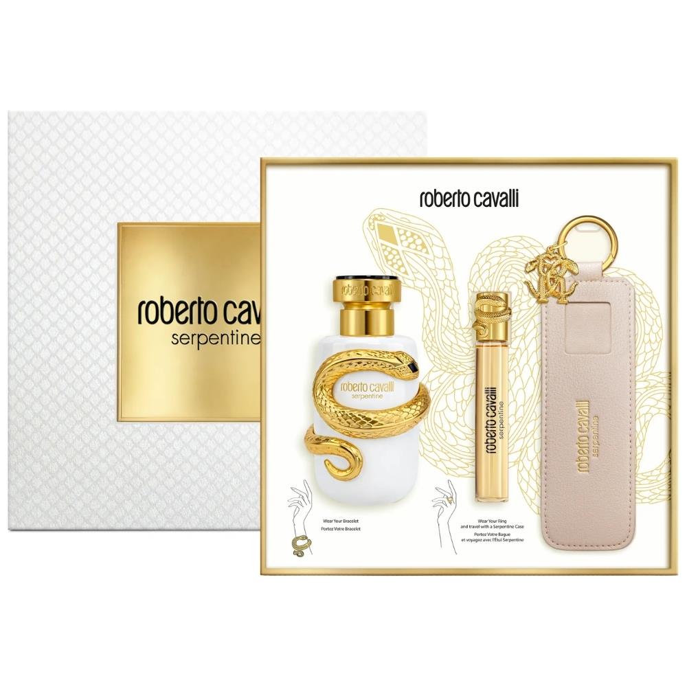 Roberto Cavalli Serpentine Parfum 100 ml + 15 ml + Charm Kılıf Kadın Parfüm Seti